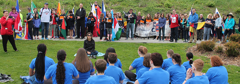 Windsor Essex Youth Choir performs in the Windsor Sculpture Park, 2019